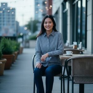 Vintage 1950/1960’s Houndstooth blouse by Hamilton - size S/M